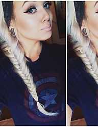 Fryzury Długie Na co dzień Proste Warkocze Blond - 2823380