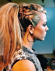Fryzury Długie Na co dzień Proste Warkocze Blond - 2985289