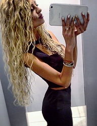 Fryzury Długie Na co dzień Kręcone Rozpuszczone Blond - 3009983