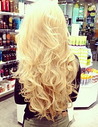 Fryzury Długie Na co dzień Kręcone Rozpuszczone Blond - 2166937