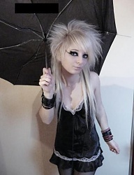 Fryzury Średnie Alternatywne EMO - 6457