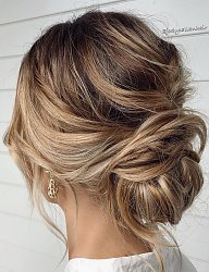 Fryzury Średnie Na co dzień Kręcone Upięcie Blond - 3273753