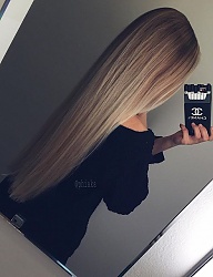 Fryzury Długie Na co dzień Proste Rozpuszczone Blond - 3111450
