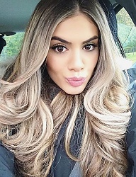 Fryzury Długie Na co dzień Kręcone Rozpuszczone Blond - 3077302