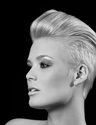 Fryzury Krótkie Na co dzień Proste Irokez damski Blond - 2402684