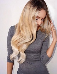 Fryzury Długie Na co dzień Kręcone Rozpuszczone Blond - 3184058