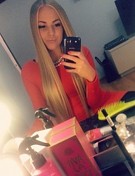 Fryzury Długie Na co dzień Proste Rozpuszczone Blond - 3009193