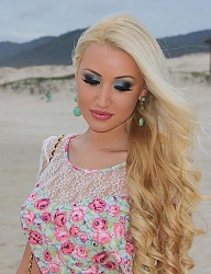 Fryzury Długie Na co dzień Kręcone Rozpuszczone Blond - 1365033