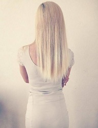 Fryzury Długie Na co dzień Proste Rozpuszczone Blond - 2437640