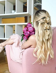 Fryzury Długie Na co dzień Kręcone Rozpuszczone Blond - 3264883