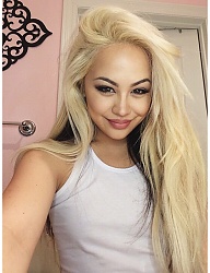 Fryzury Długie Na co dzień Proste Rozpuszczone Blond - 2956238