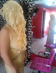 Fryzury Długie Wieczorowe Kręcone Rozpuszczone Blond - 2107079