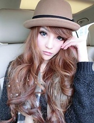 Fryzury Długie Na co dzień Kręcone z grzywką Rozpuszczone Blond - 2037662