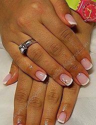 Paznokcie Żel French Kwadratowe - 2580876