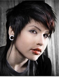 Fryzury Średnie Alternatywne EMO - 36096