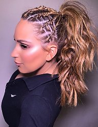 Fryzury Długie Na co dzień Kręcone Upięcie Blond - 3272187