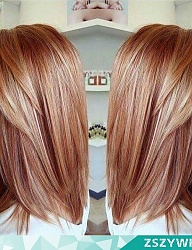 Fryzury Średnie Na co dzień Proste Rozpuszczone Blond - 3225288