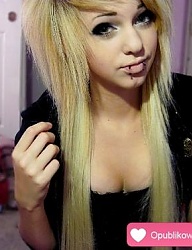 Fryzury Długie Alternatywne EMO Blond - 1328725