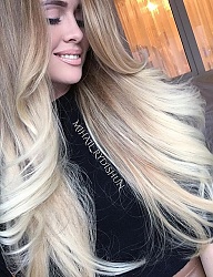 Fryzury Długie Na co dzień Proste Rozpuszczone Blond - 3085595