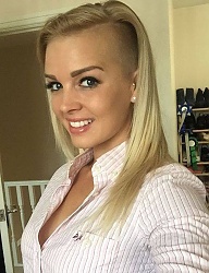 Fryzury Długie Alternatywne Tribale - wzory na głowie Blond - 3047781