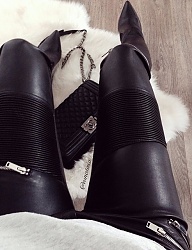 Moda Spodnie Skórzane - 2833652