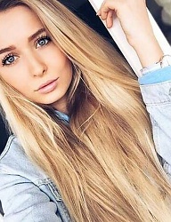 Fryzury Długie Na co dzień Proste Rozpuszczone Blond - 2971145
