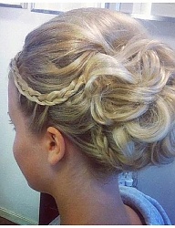 Fryzury Średnie Na co dzień Proste Upięcie Blond - 2171820