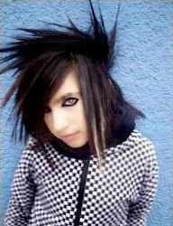 Fryzury Średnie Alternatywne EMO - 94016