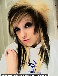 Fryzury Średnie Alternatywne EMO - 8898