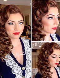 Fryzury Długie Wieczorowe Kręcone Rozpuszczone Brązowe - 2420727