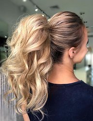 Fryzury Długie Na co dzień Kręcone Upięcie Blond - 3274348
