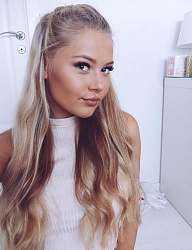 Fryzury Długie Na co dzień Kręcone Rozpuszczone Blond - 3107018
