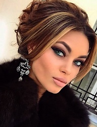 Fryzury Średnie Na co dzień Kręcone Upięcie Blond - 2984134