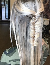 Fryzury Długie Na co dzień Proste Warkocze Blond - 3234159