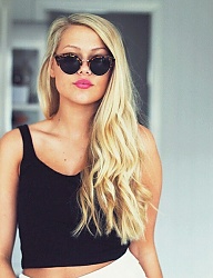 Fryzury Długie Na co dzień Kręcone Rozpuszczone Blond - 3001678