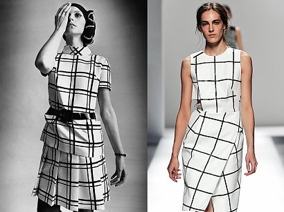 Andre Courreges z lat 60-tych i Sportmax wiosna lato 2013