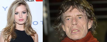 Mick Jagger jest jednym z najmniej urodziwych gwiazd rocka, za to jego córka jest jedną z czołowych modelek świata mody.