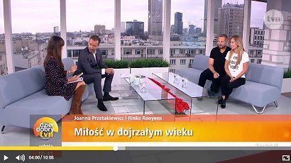 Rinke Rooyens i Joanna Przetakiewicz w DD TVN