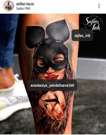 Nowy tatuaż Stiflera przedstawia jego dziewczynę - Anastisiyę