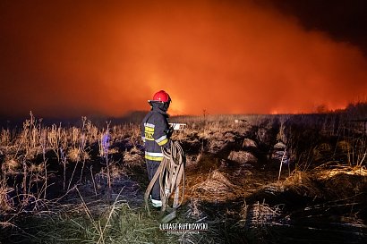 W akcji ratunkowej bierze udział blisko 160 strażaków
Foto. Łukasz Rutkowski