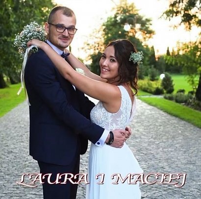 Laura i Maciej na swoim ślubie