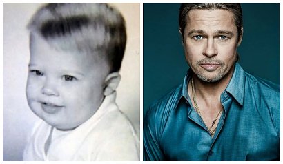 Brad Pitt jako pulchny bobas cieszy oczy nie mniej, niż jako dojrzały mężczyzna.