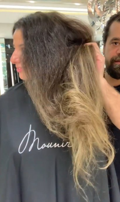 Włosy były bardzo zniszczone i stylista Mounir wiedział, co z nimi zrobić!