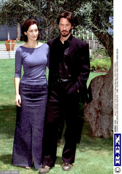 Carrie-Anne Moss i Keanu Reeves 1999 rok