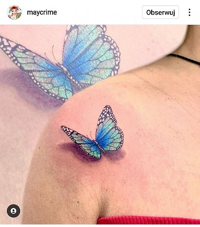 tatuaż motyl