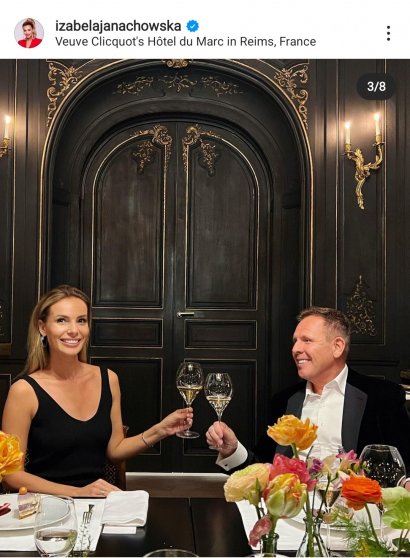 Izabela Janachowska świętowała urodziny męża w Paryżu. Zobacz, jak się bawiła! Bo kto bogatemu zabroni? ;)