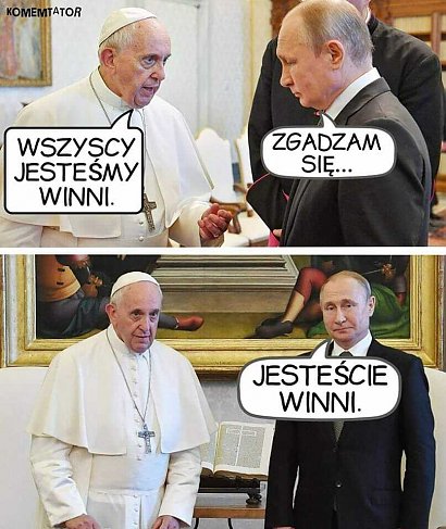 Internet grzmi po słowach papieża Franciszka na temat wojny w Ukrainie. Zobacz memy!