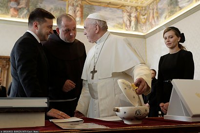 W 2020 roku prezydent Ukrainy miał audiencję u papieża. Stosunki powinny być więc udane.