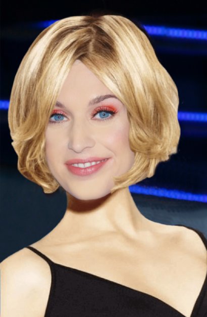 Julia Kamińska w blond bobie.
