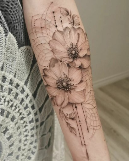 Zobacz piękne kwiatowe tatuaże!